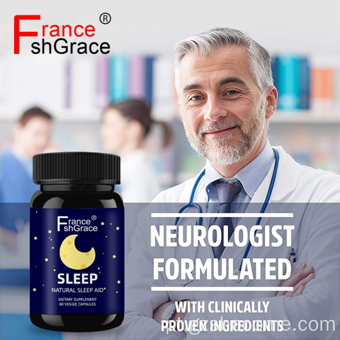 Melatonina Sleep Natural Sleep Aid Herbal Sleeping Capsules